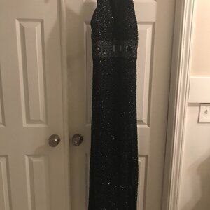 Andretta Donatello Beaded Black Cross Dress
